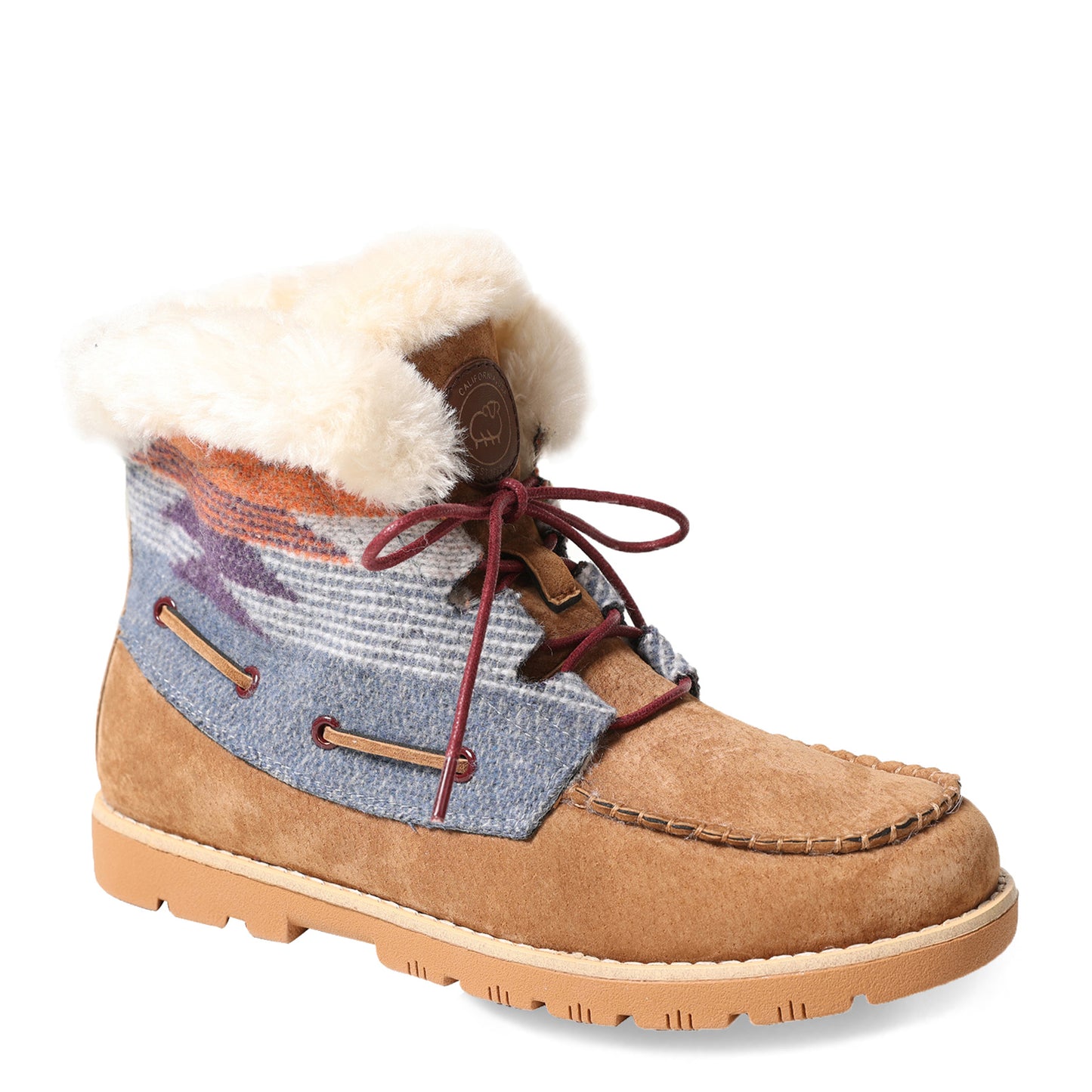 Peltz Shoes  Women's Lamo Autumn II Boot Chestnut/Multi EW2354-963