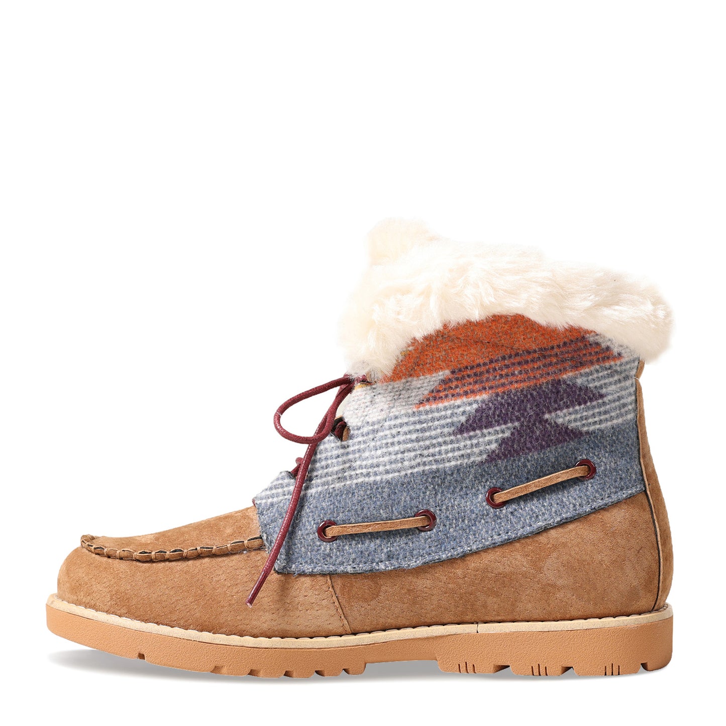 Peltz Shoes  Women's Lamo Autumn II Boot Chestnut/Multi EW2354-963