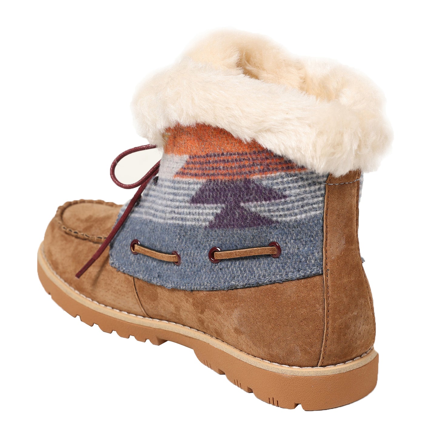 Peltz Shoes  Women's Lamo Autumn II Boot Chestnut/Multi EW2354-963
