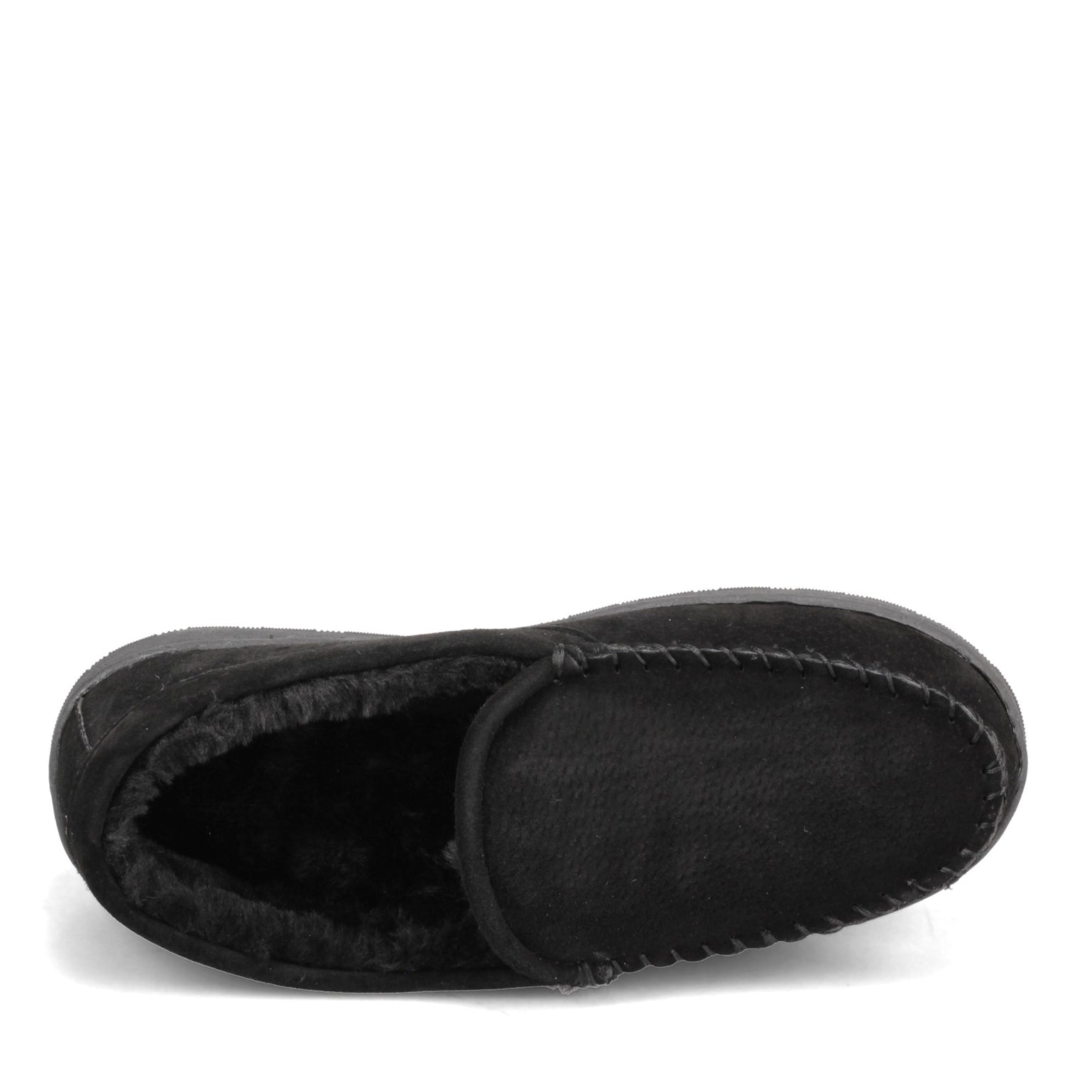 Peltz Shoes  Men's Lamo Kenai Moc Slipper BLACK EM1994-BLK