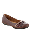 Peltz Shoes  Women's Euro Soft by Sofft Shaina Flat COFFEE ES0002400