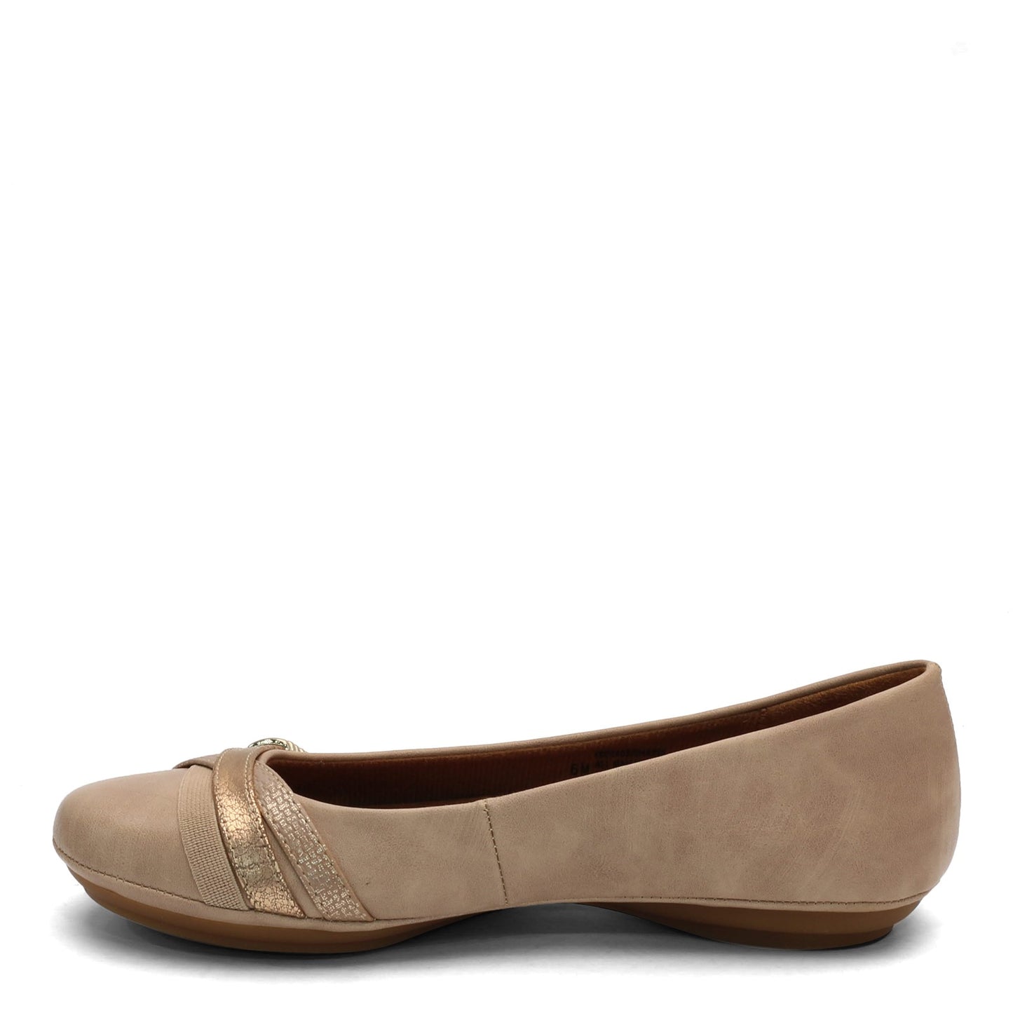 Peltz Shoes  Women's Eurosoft Shaina Flat TAUPE METALLIC ES0002403