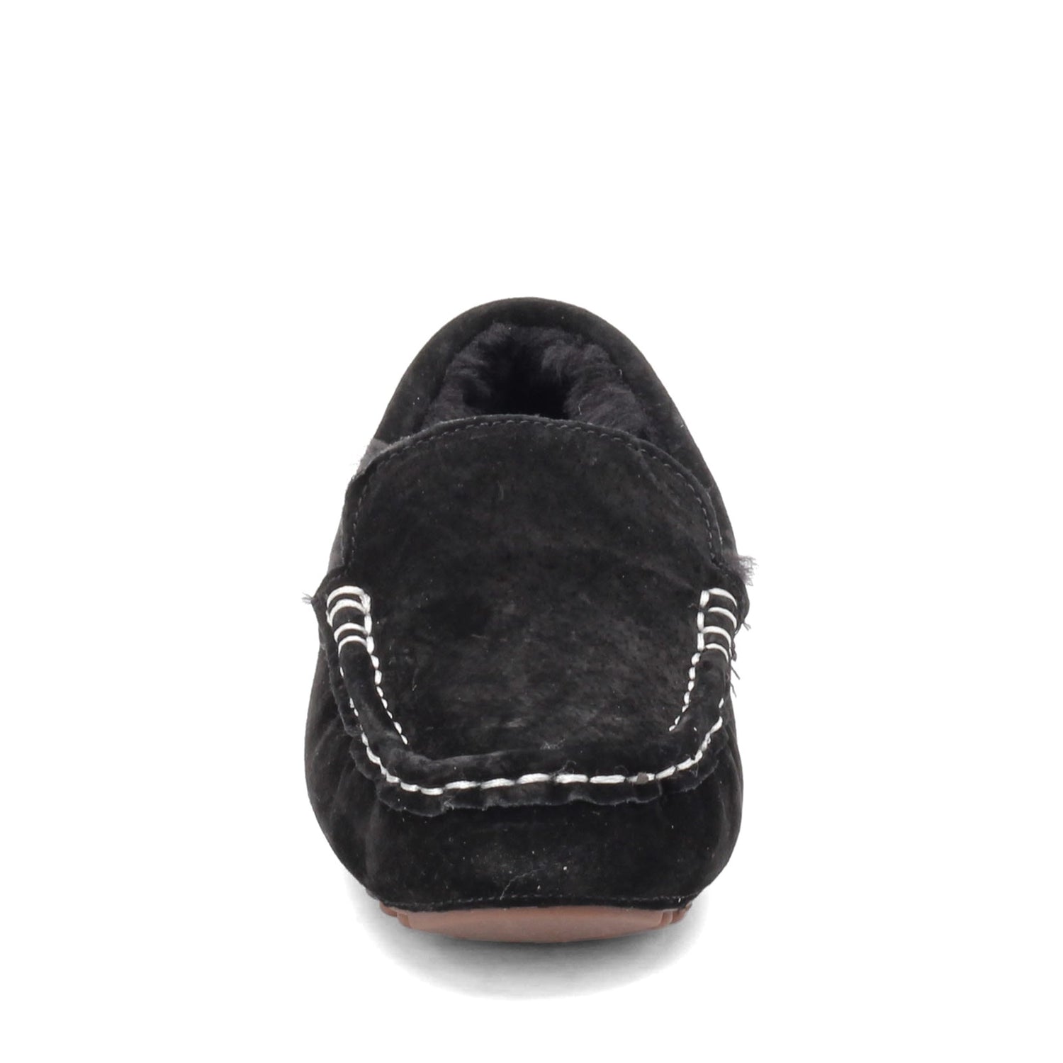 Peltz Shoes  Women's Lamo Callie Moc Slipper BLACK EW1934-BLK