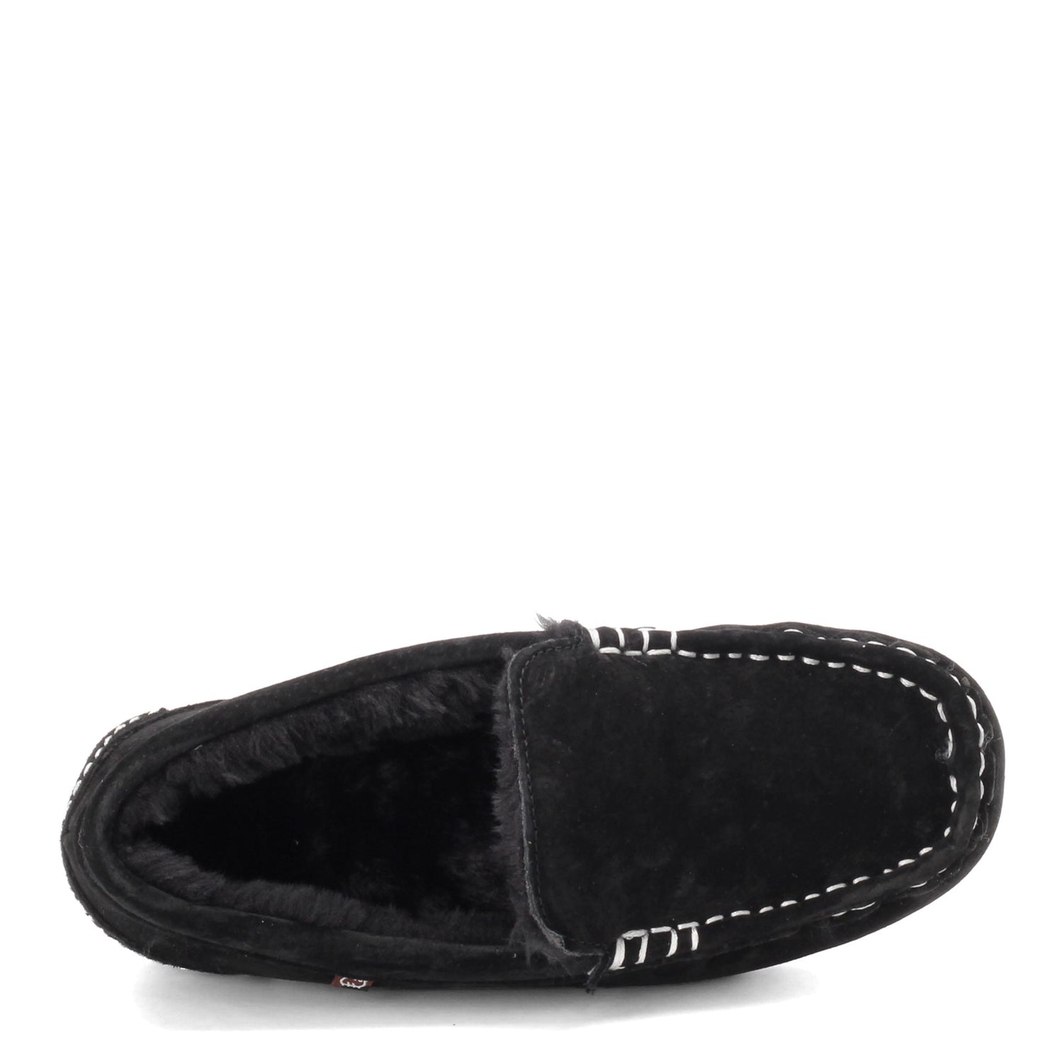 Peltz Shoes  Women's Lamo Callie Moc Slipper BLACK EW1934-BLK
