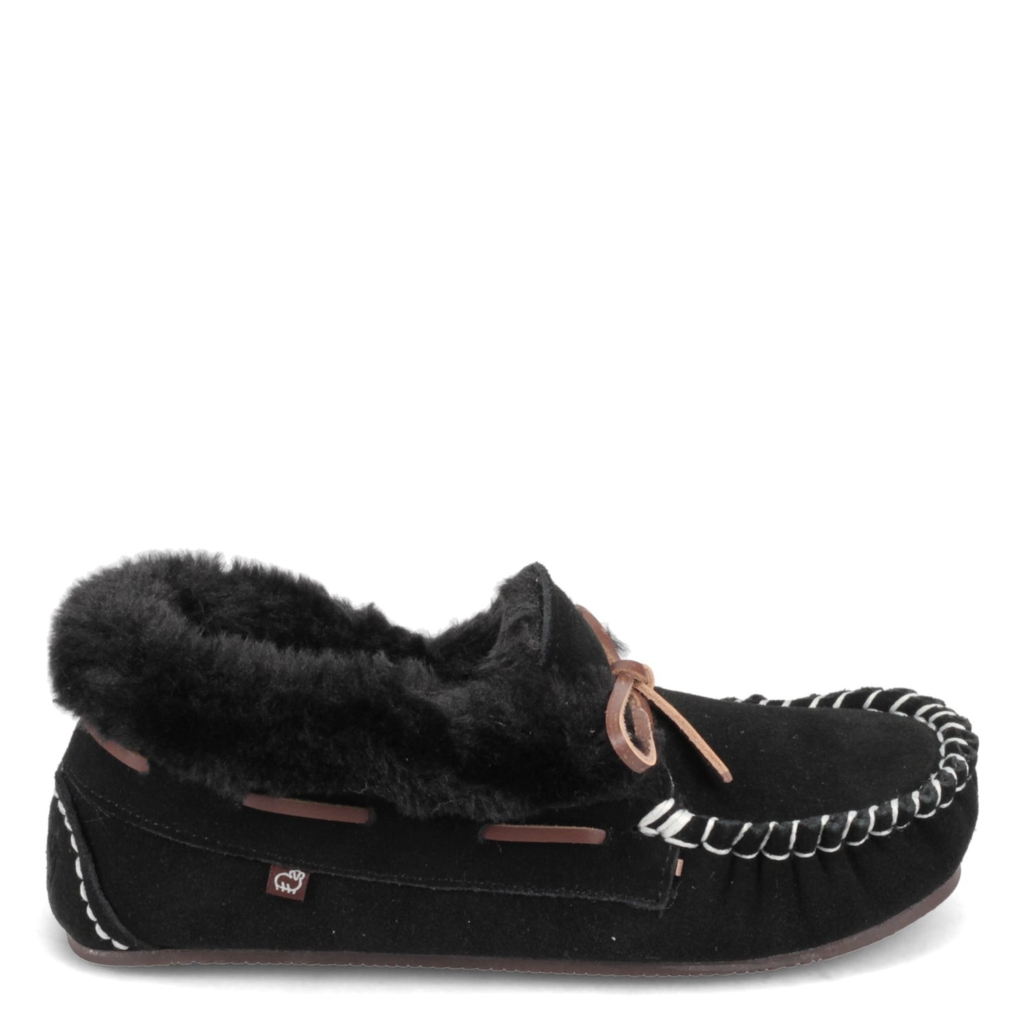 Peltz Shoes  Women's Lamo Mila Moc BLACK EW1939-BLK