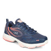 Peltz Shoes  Women's Ryka Devotion XT Training Shoe NAVY PEACH F0180M7402