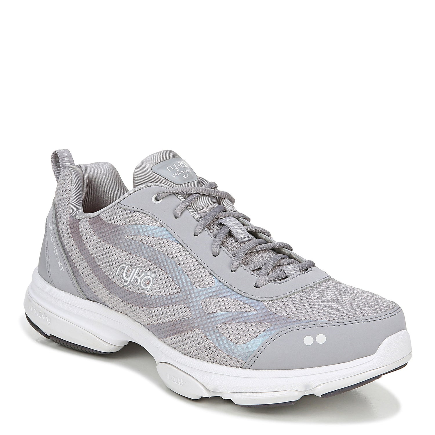Peltz Shoes  Women's Ryka Devotion XT Training Shoe GREY LIGHT F0180M9023