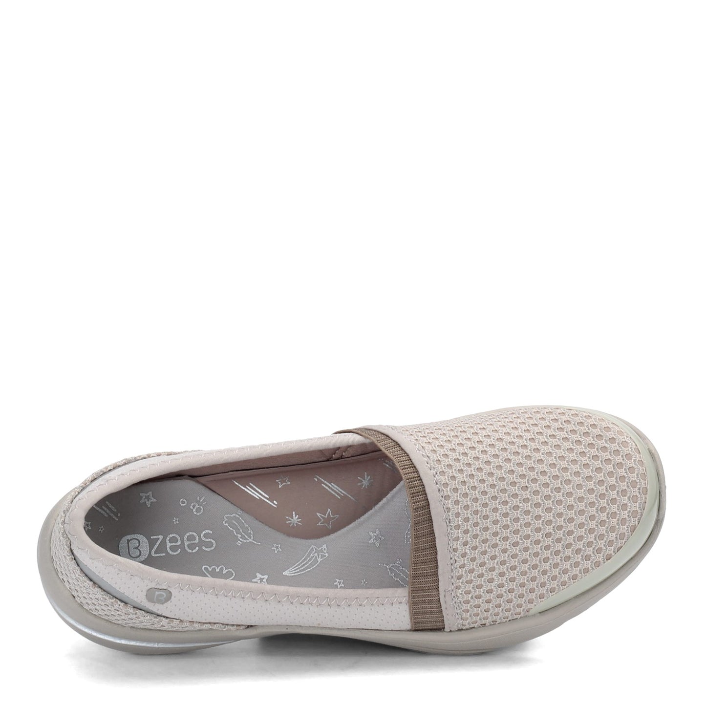 Peltz Shoes  Women's Bzees Lollipop Slip-On TAUPE F4093F2250