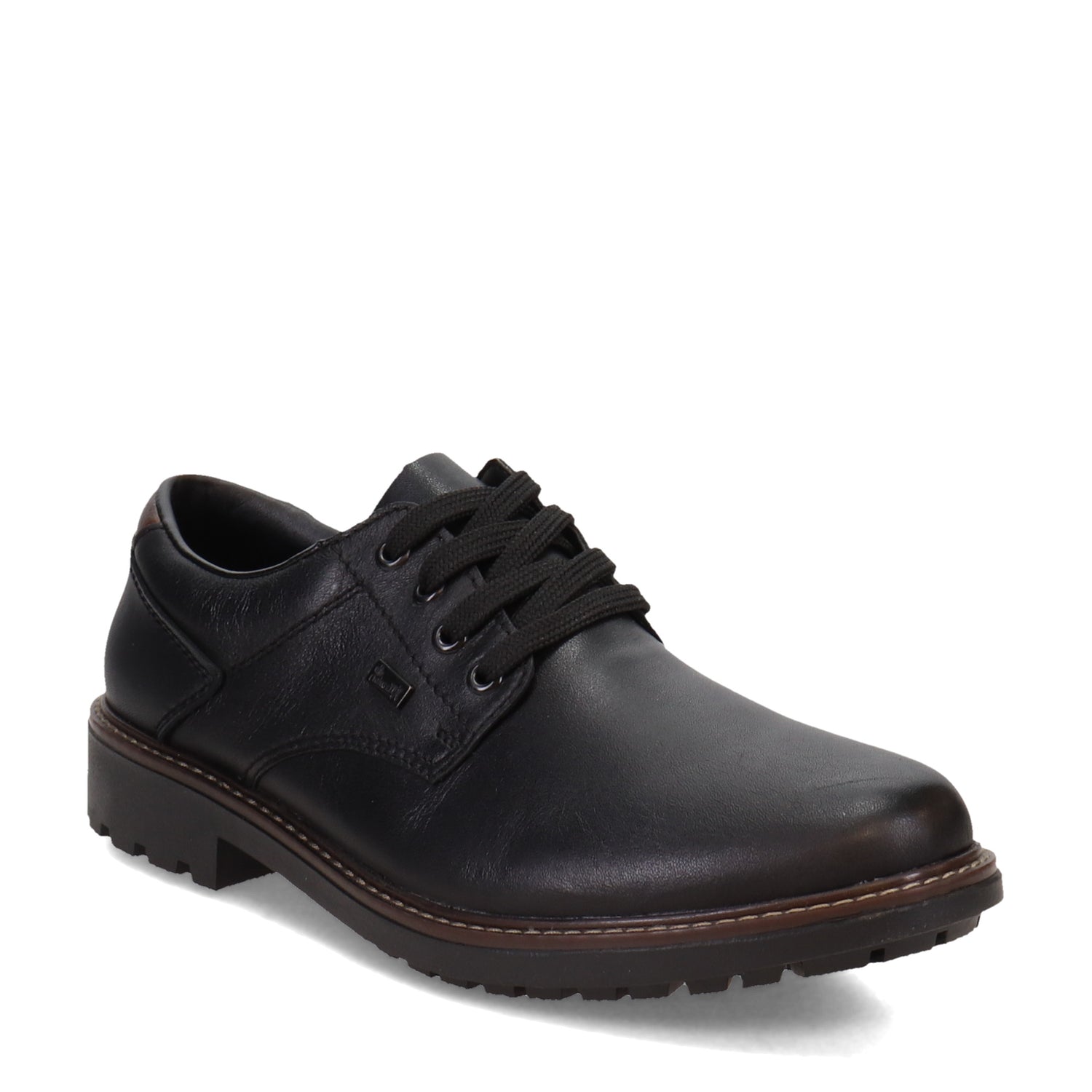 Peltz Shoes  Men's Rieker Plain Toe WP Oxford BLACK F4611-00