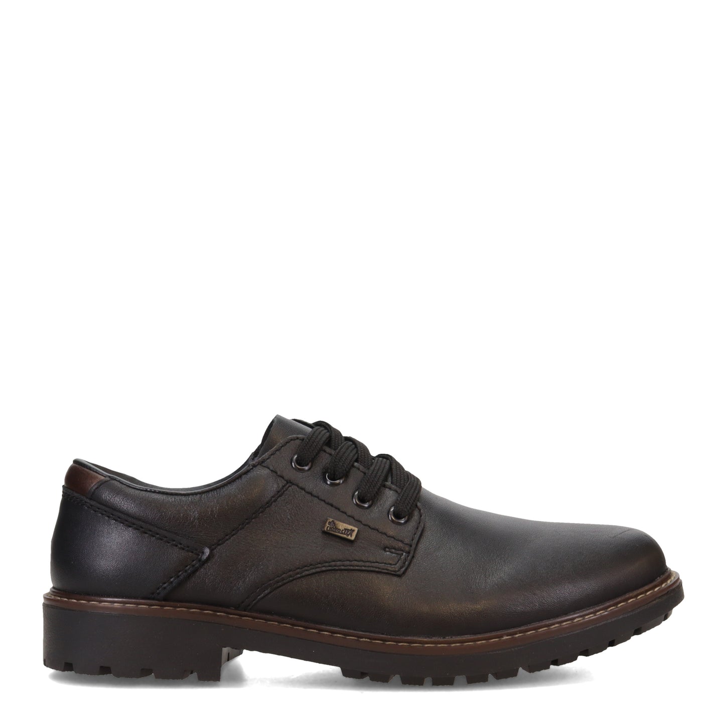 Peltz Shoes  Men's Rieker Plain Toe WP Oxford BLACK F4611-00