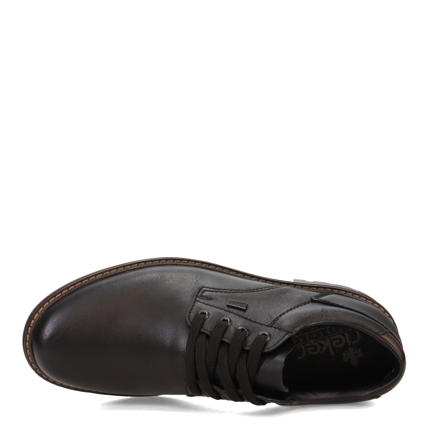 Peltz Shoes  Men's Rieker Plain Toe WP Oxford BLACK F4611-00