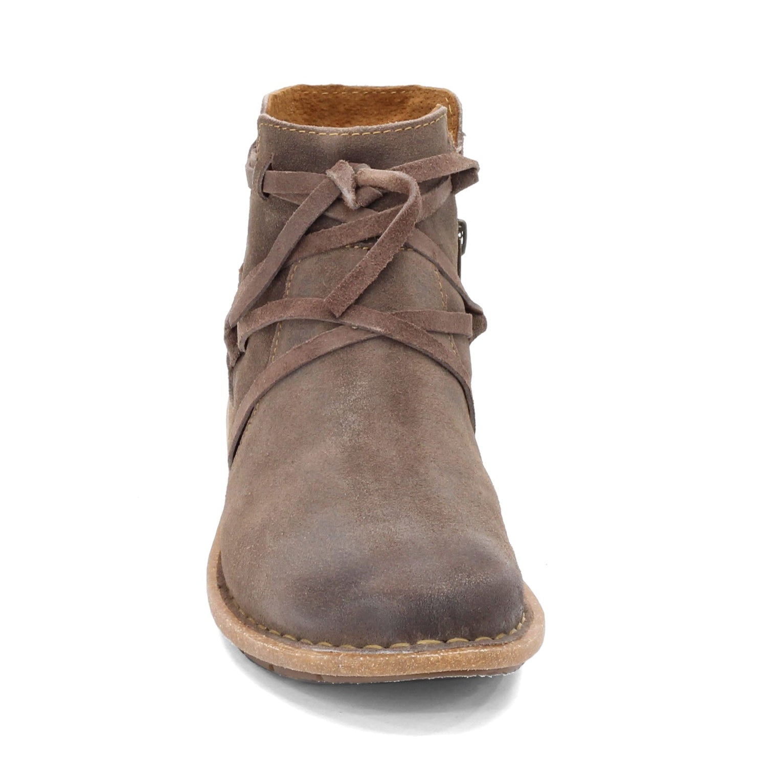 Peltz Shoes  Women's Born Tarkiln Ankle Boot Grey F59122