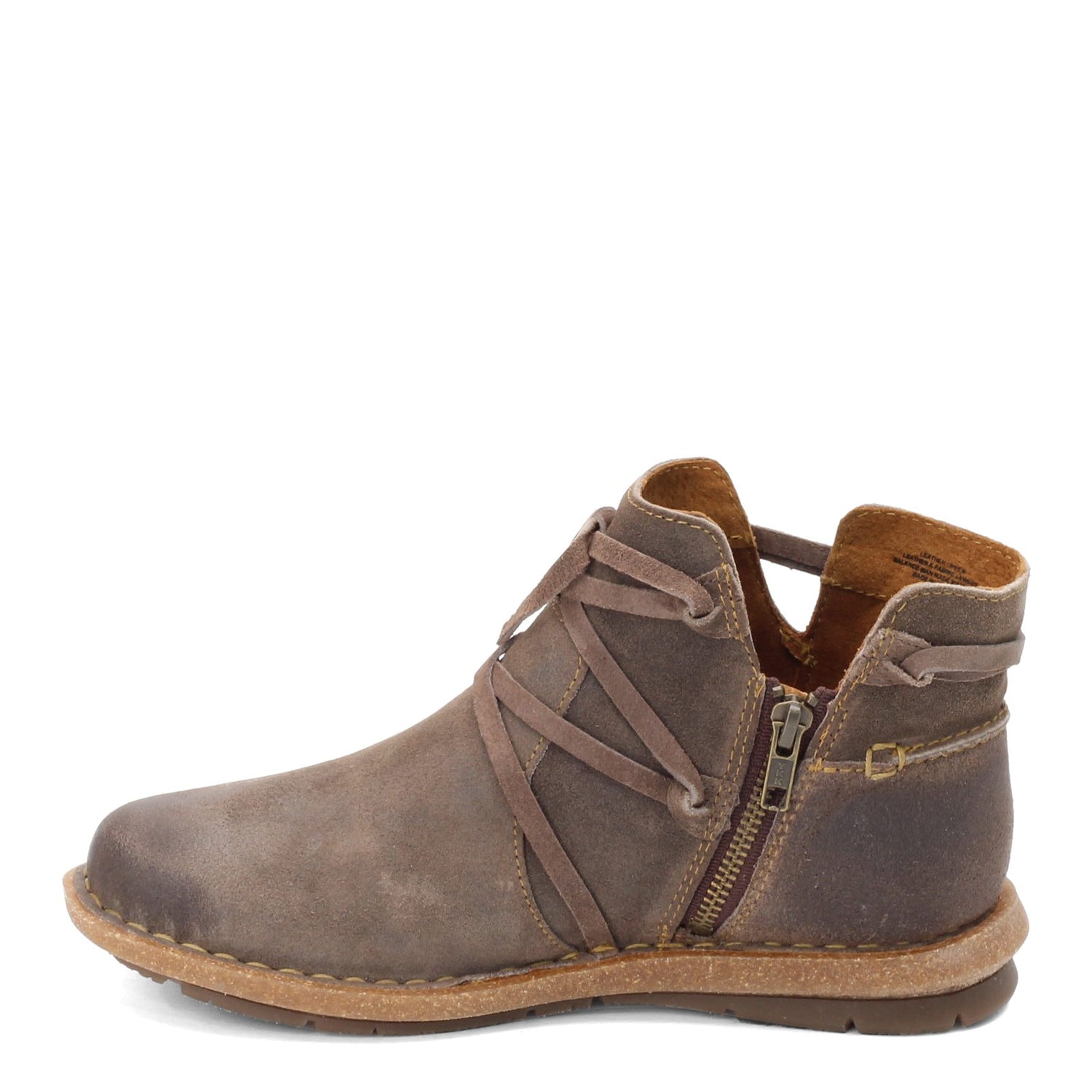 Peltz Shoes  Women's Born Tarkiln Ankle Boot Grey F59122