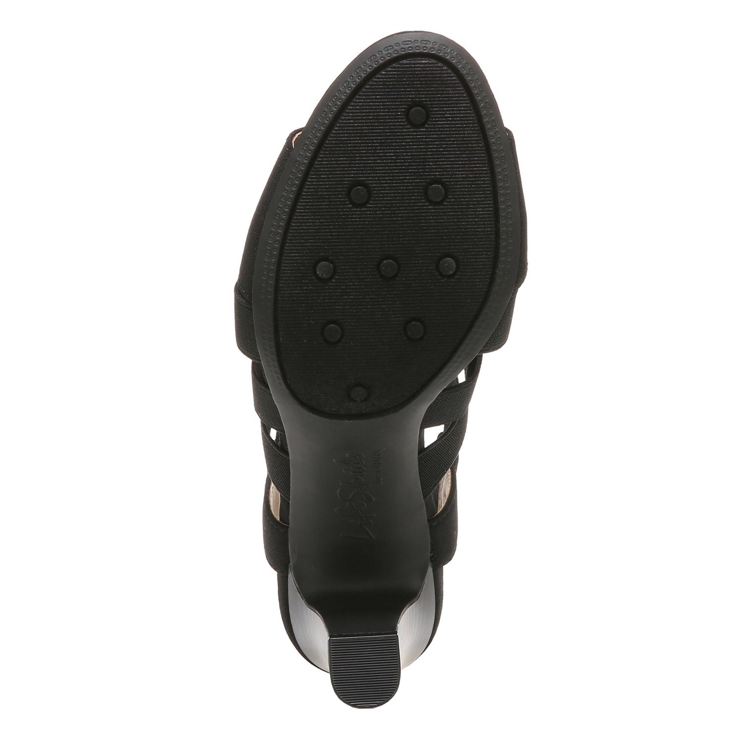 Peltz Shoes  Women's Lifestride Charlotte High Heel Sandals Black F7205S1001