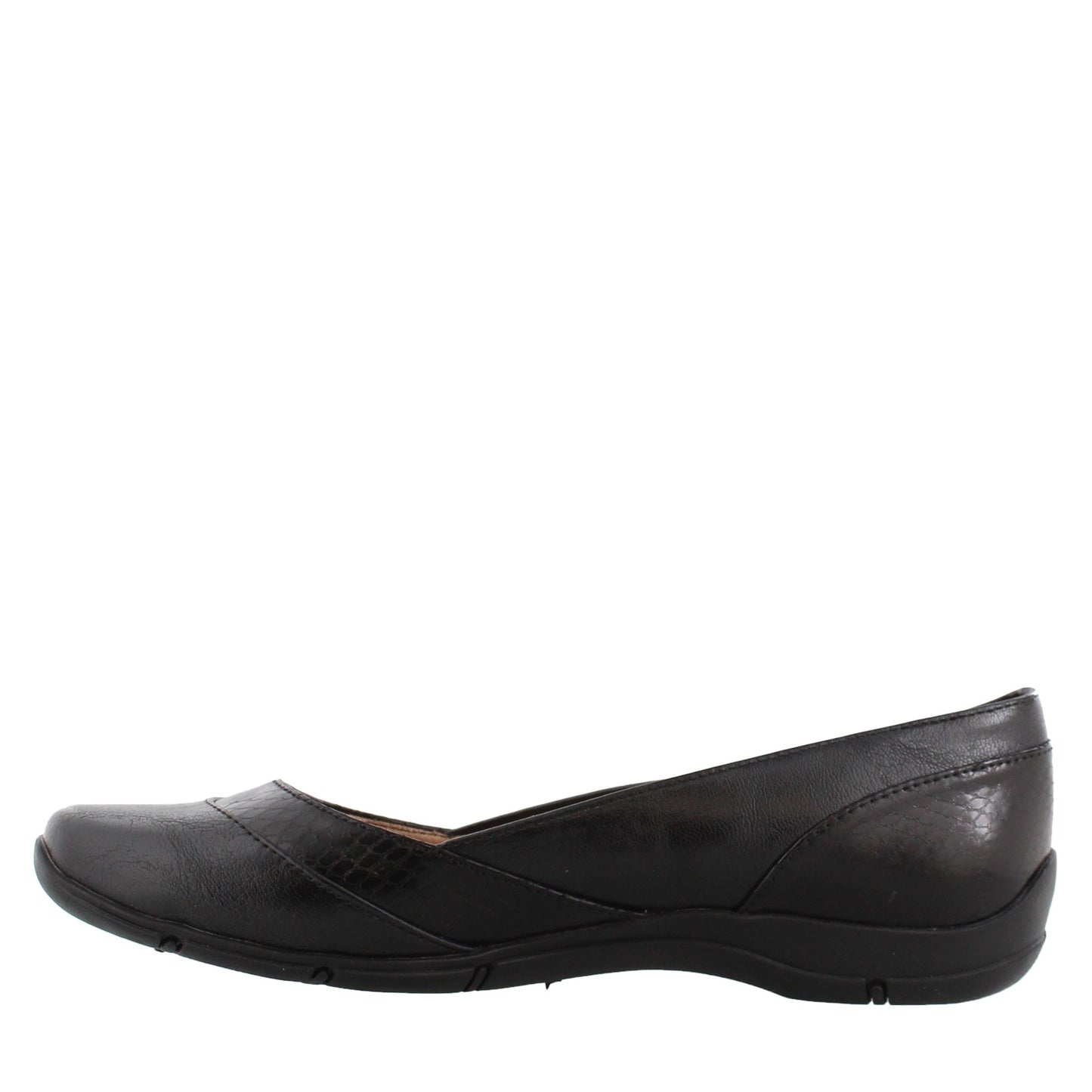 Peltz Shoes  Women's Lifestride Deja Vu Flats Black F8065S1001