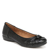 Peltz Shoes  Women's Natural Soul Gift Flat Black F8433S0001