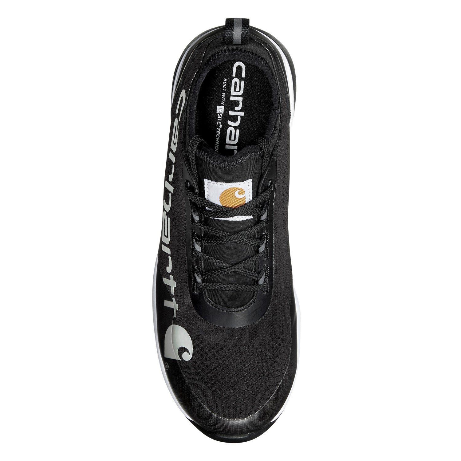 Peltz Shoes  Men's Carhartt Force 3 EH Nano Toe Work Shoe BLACK / WHITE FA3403-M