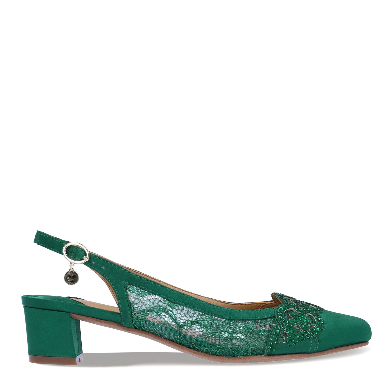 Peltz Shoes  Women's J Renee Faleece Pump Emerald Green FALEEC-FAEMG
