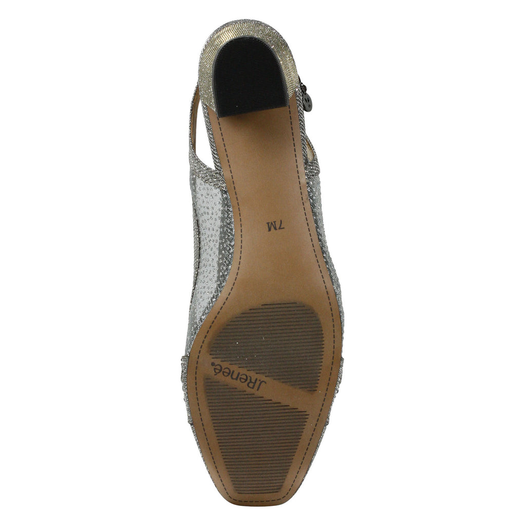 Women's J Renee Faleece Pump PEWTER GLITTER FALEEC-GFPEW