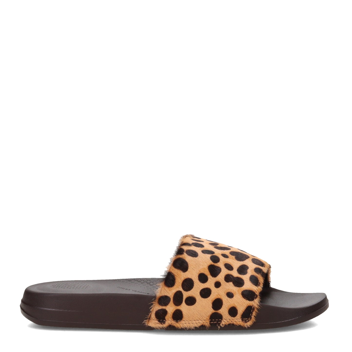 Peltz Shoes  Women's FitFlop iQushion Slide Sandal Leopard FE2-322