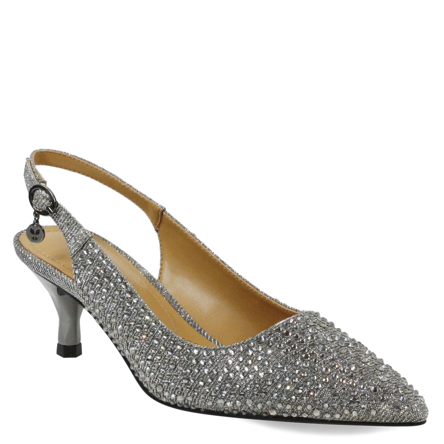 Peltz Shoes  Women's J Renee Ferryanne Pump Pewter FERRYA-GFPEW