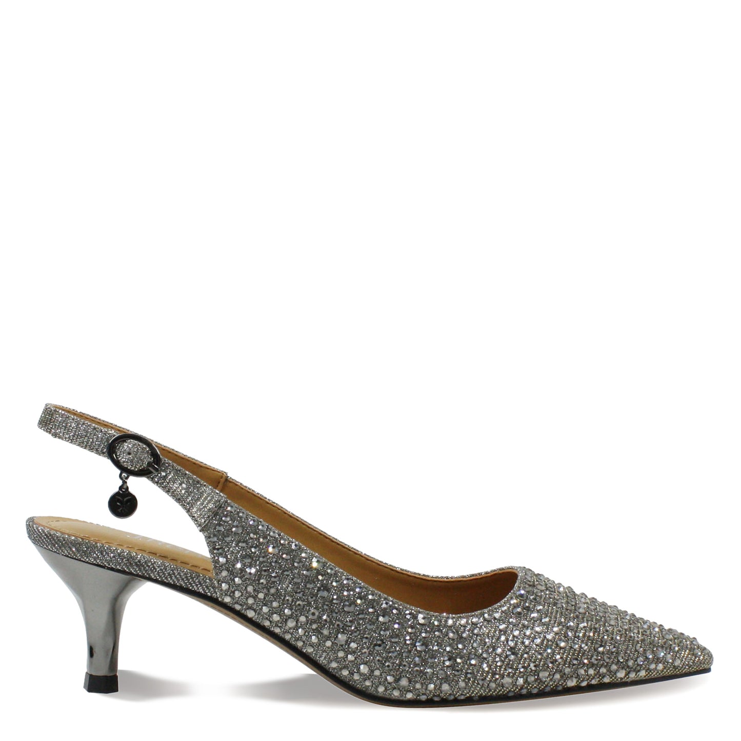 Peltz Shoes  Women's J Renee Ferryanne Pump Pewter FERRYA-GFPEW