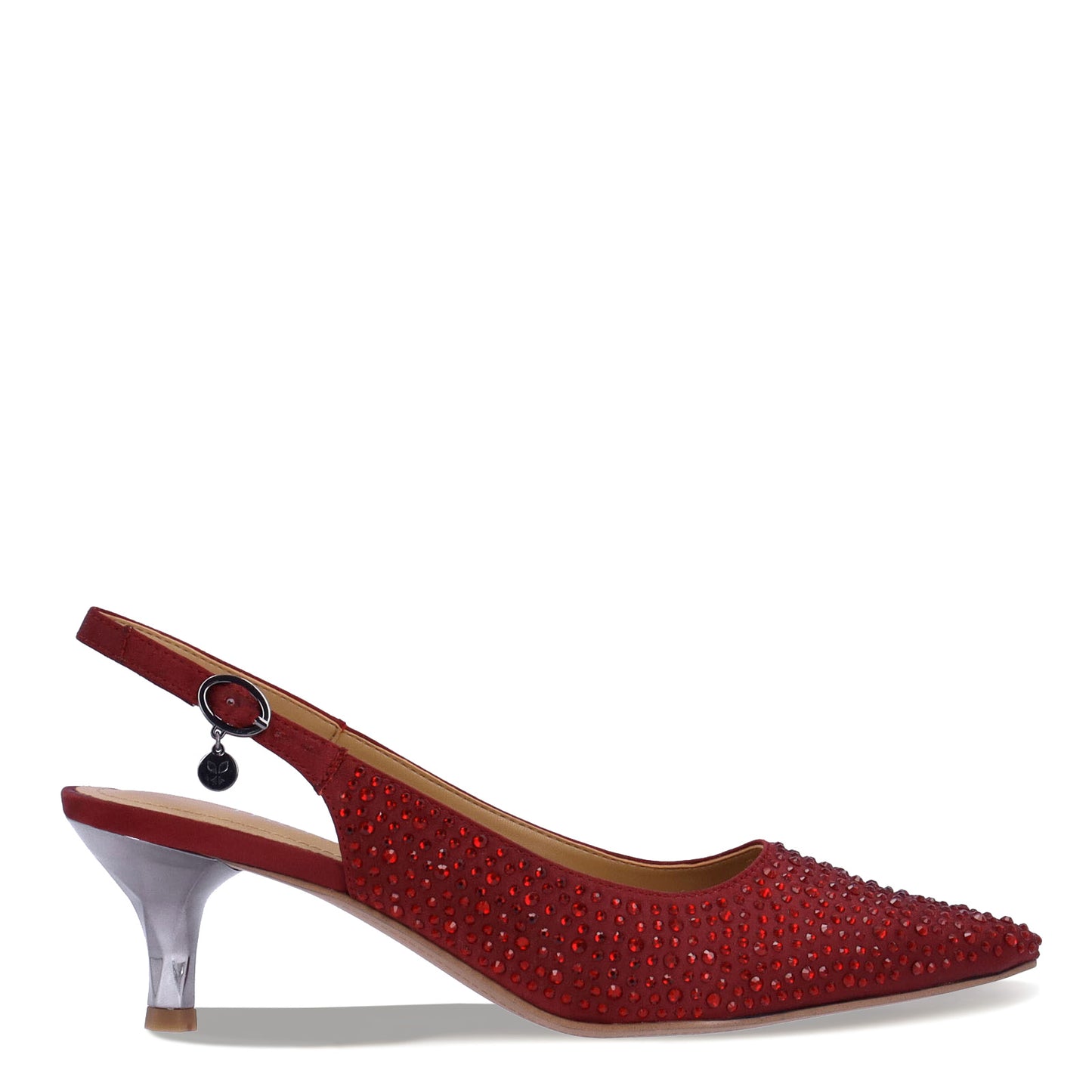 Peltz Shoes  Women's J Renee Ferryanne Pump Burgundy Satin FERRYA-SABUR