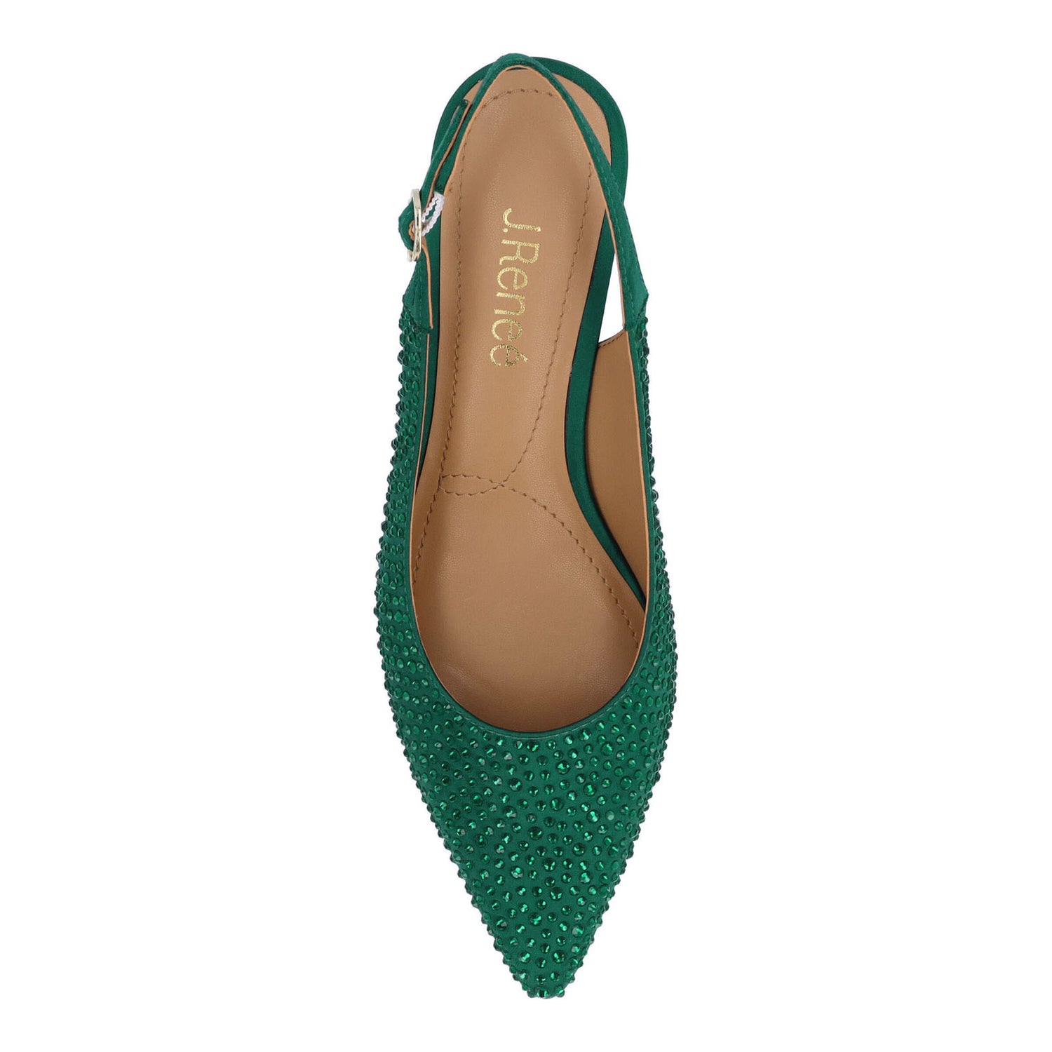 Peltz Shoes  Women's J Renee Ferryanne Pump Emerald Green FERRYA-SAEMG