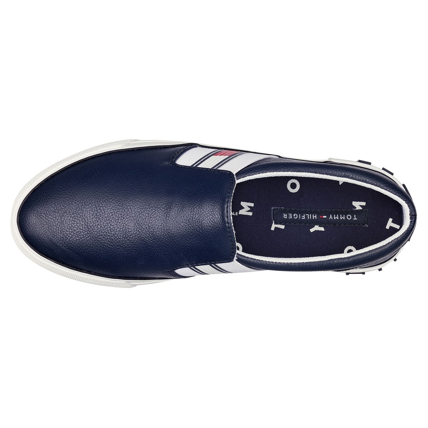 Peltz Shoes  Women's Tommy Hilfiger Fin 2 Slip-On Sneaker DARK BLUE FIN2-DARK BLUE