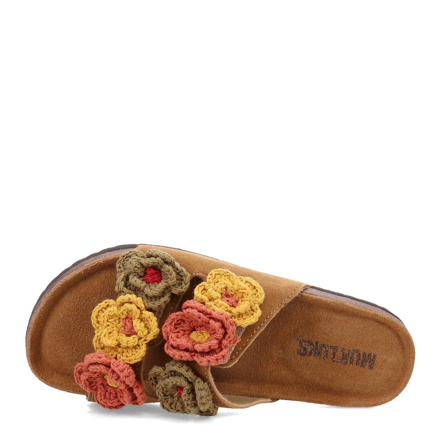 Peltz Shoes  Women's MUK LUKS Terra Turf Flora Sandal BROWN FLORA-DKBROWN