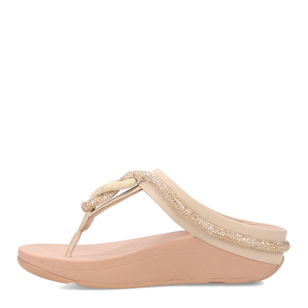 Women's FitFlop Fino Crystal Cord Sandal BEIGE FQ3-A20
