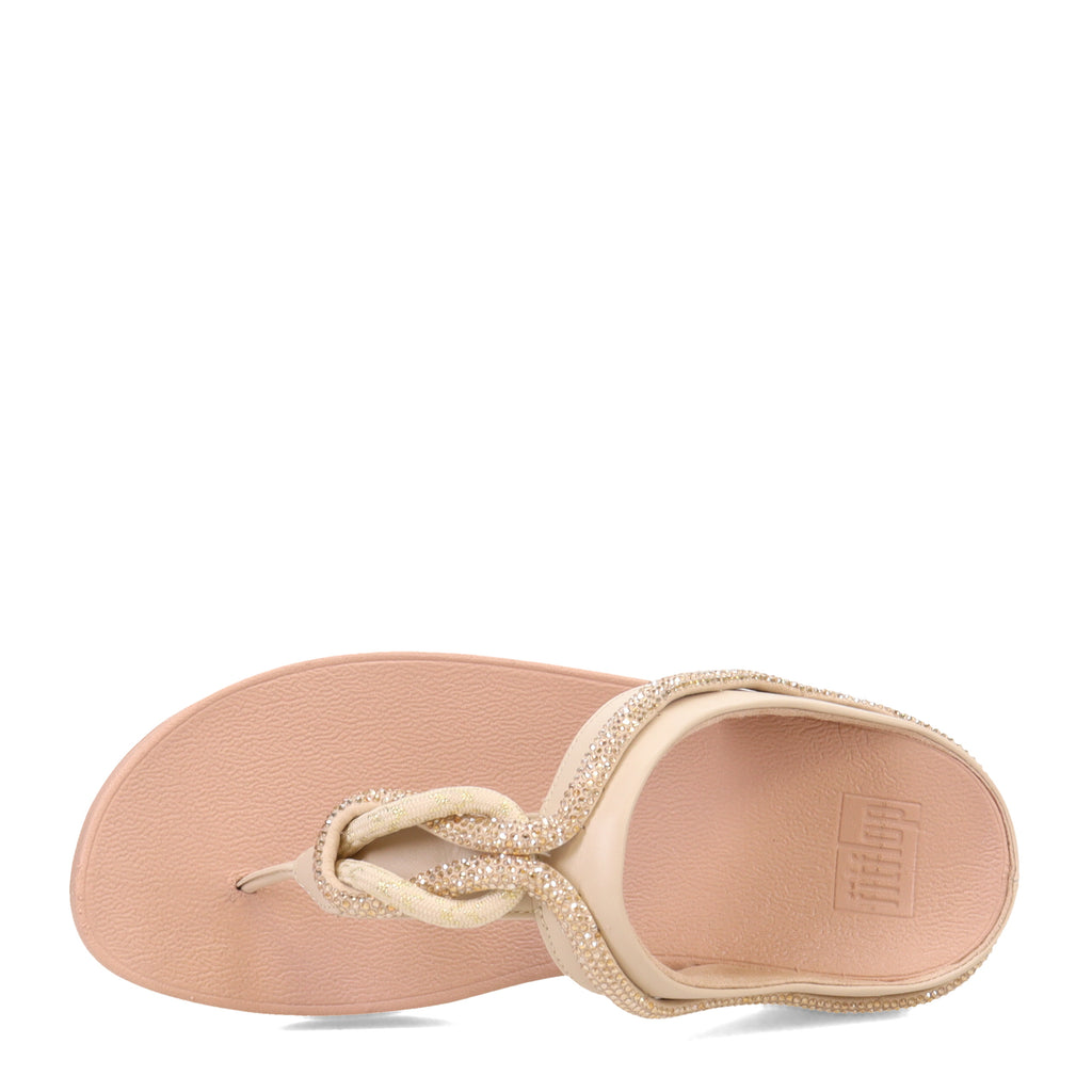 Women's FitFlop Fino Crystal Cord Sandal BEIGE FQ3-A20