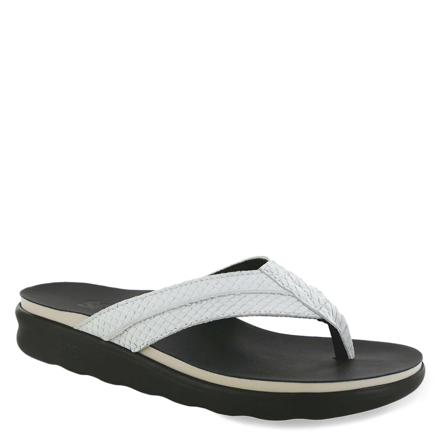 Peltz Shoes  Women's SAS Freedom Sandal White FREEDOM STONE