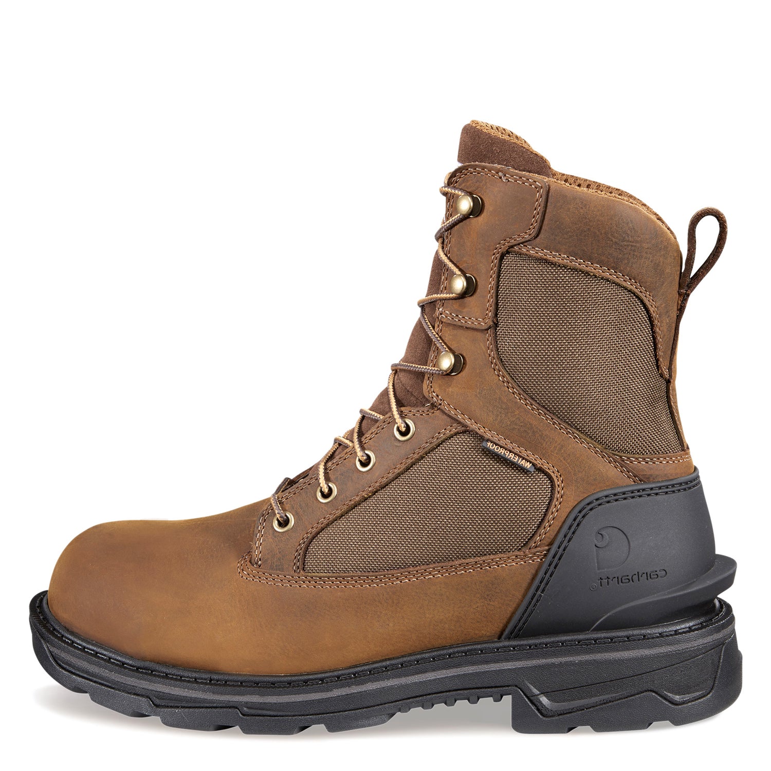 Peltz Shoes  Men's Carhartt Ironwood WP 8in Soft Toe Boot BROWN FT8000-M
