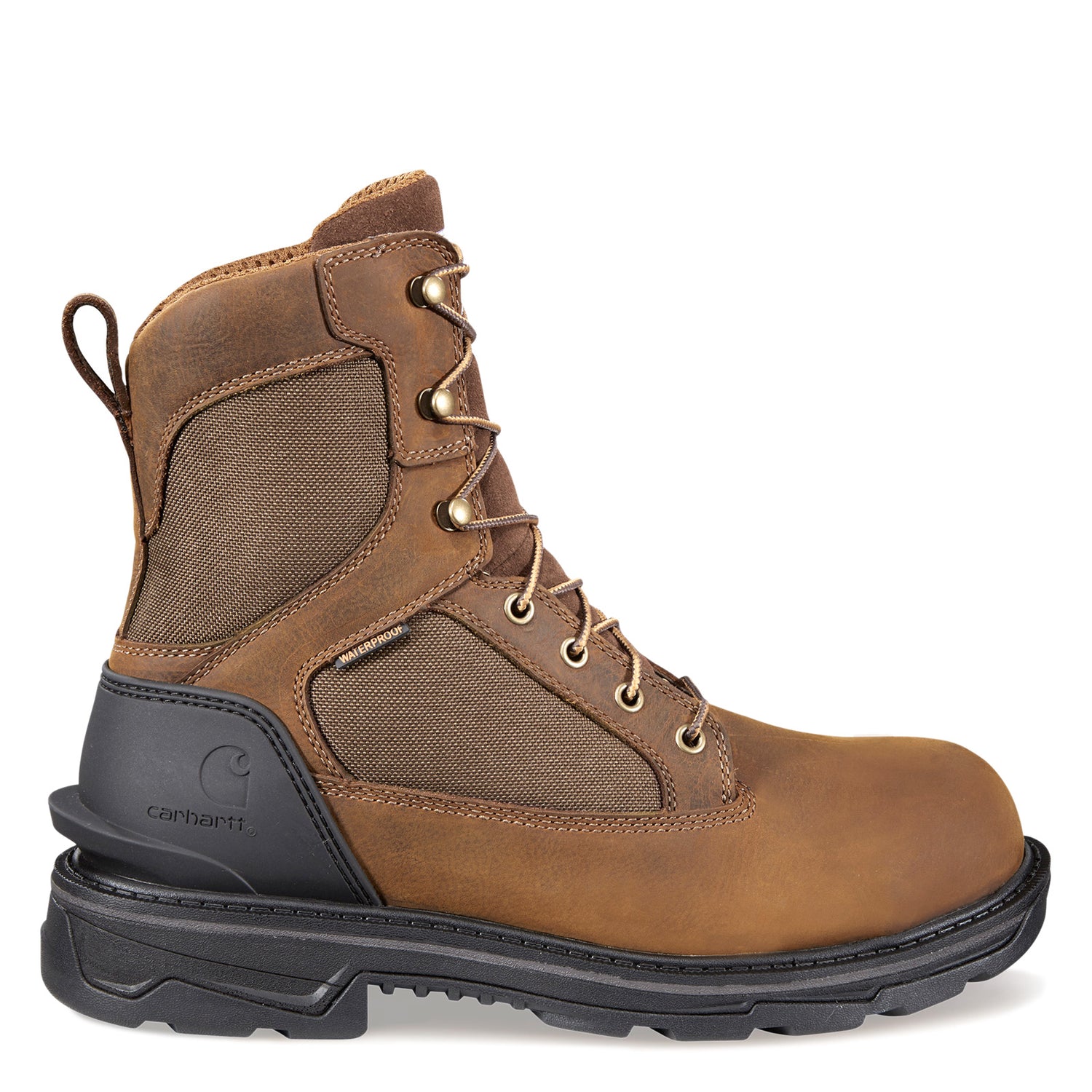 Peltz Shoes  Men's Carhartt Ironwood WP 8in Alloy Toe Boot BROWN FT8500-M