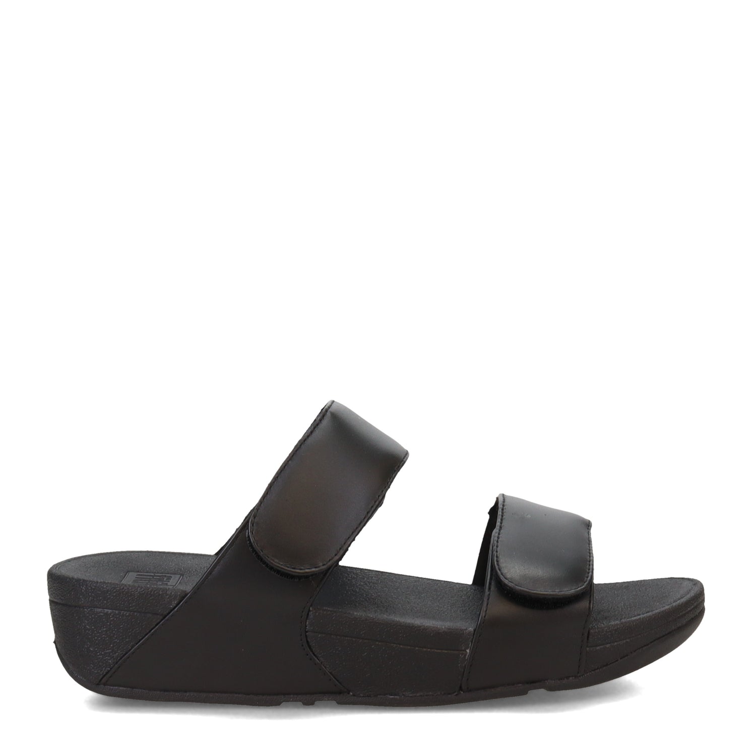 Peltz Shoes  Women's FitFlop Lulu Adjustable Strap Slide Sandal Black FV6-090