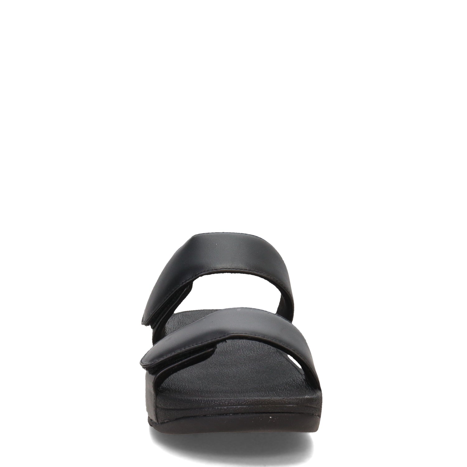 Peltz Shoes  Women's FitFlop Lulu Adjustable Strap Slide Sandal Black FV6-090