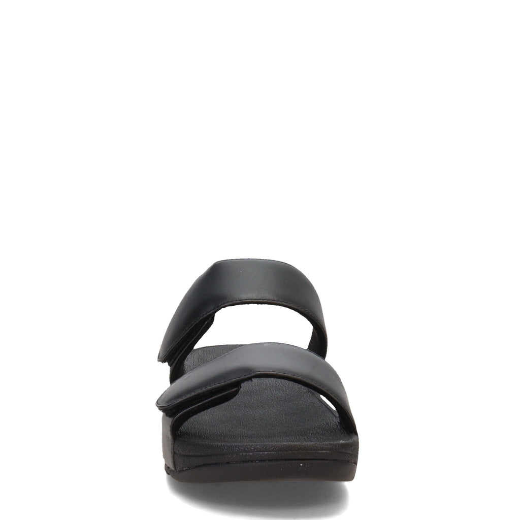 Women's FitFlop Lulu Adjustable Strap Slide Sandal BLACK FV6-090