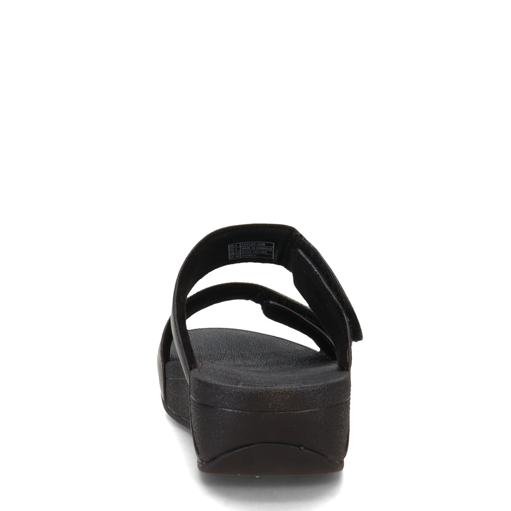 Women's FitFlop Lulu Adjustable Strap Slide Sandal BLACK FV6-090