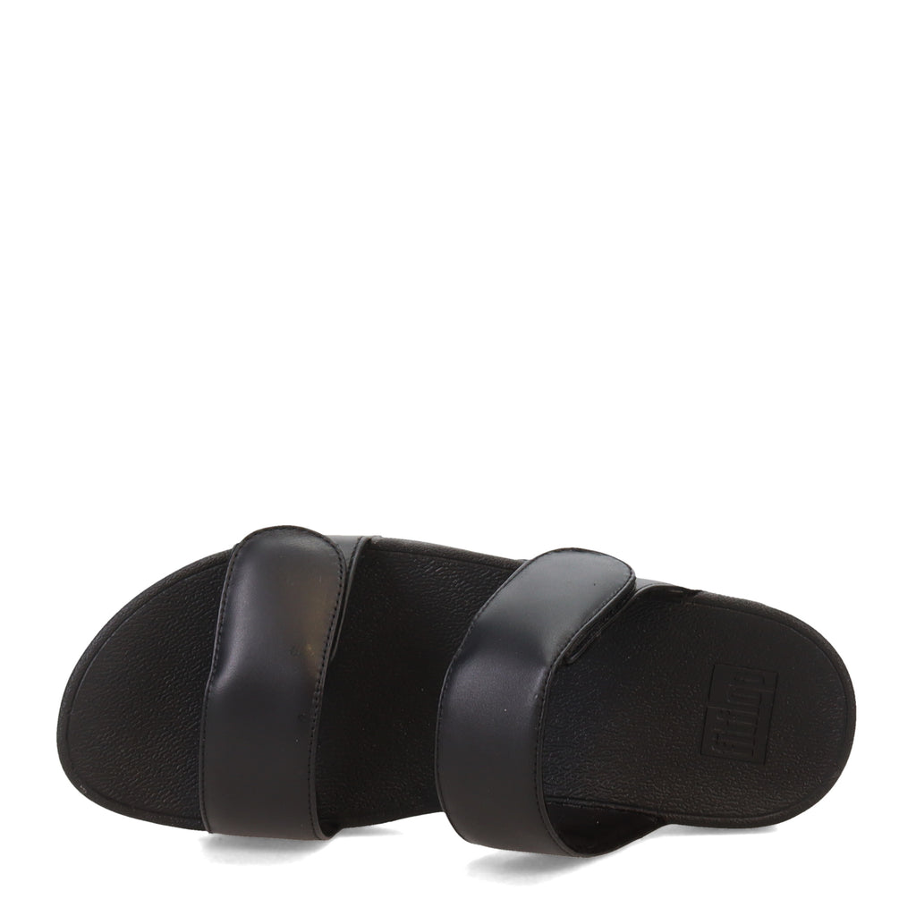 Women's FitFlop Lulu Adjustable Strap Slide Sandal BLACK FV6-090