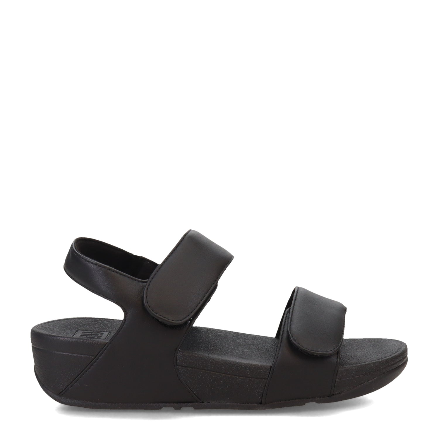 Peltz Shoes  Women's FitFlop Lulu Adjustable Strap Sandal Black FV8-090