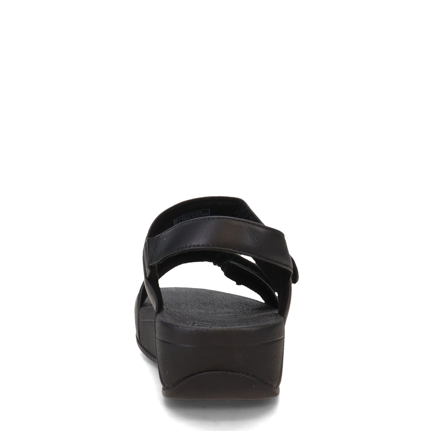 Peltz Shoes  Women's FitFlop Lulu Adjustable Strap Sandal Black FV8-090