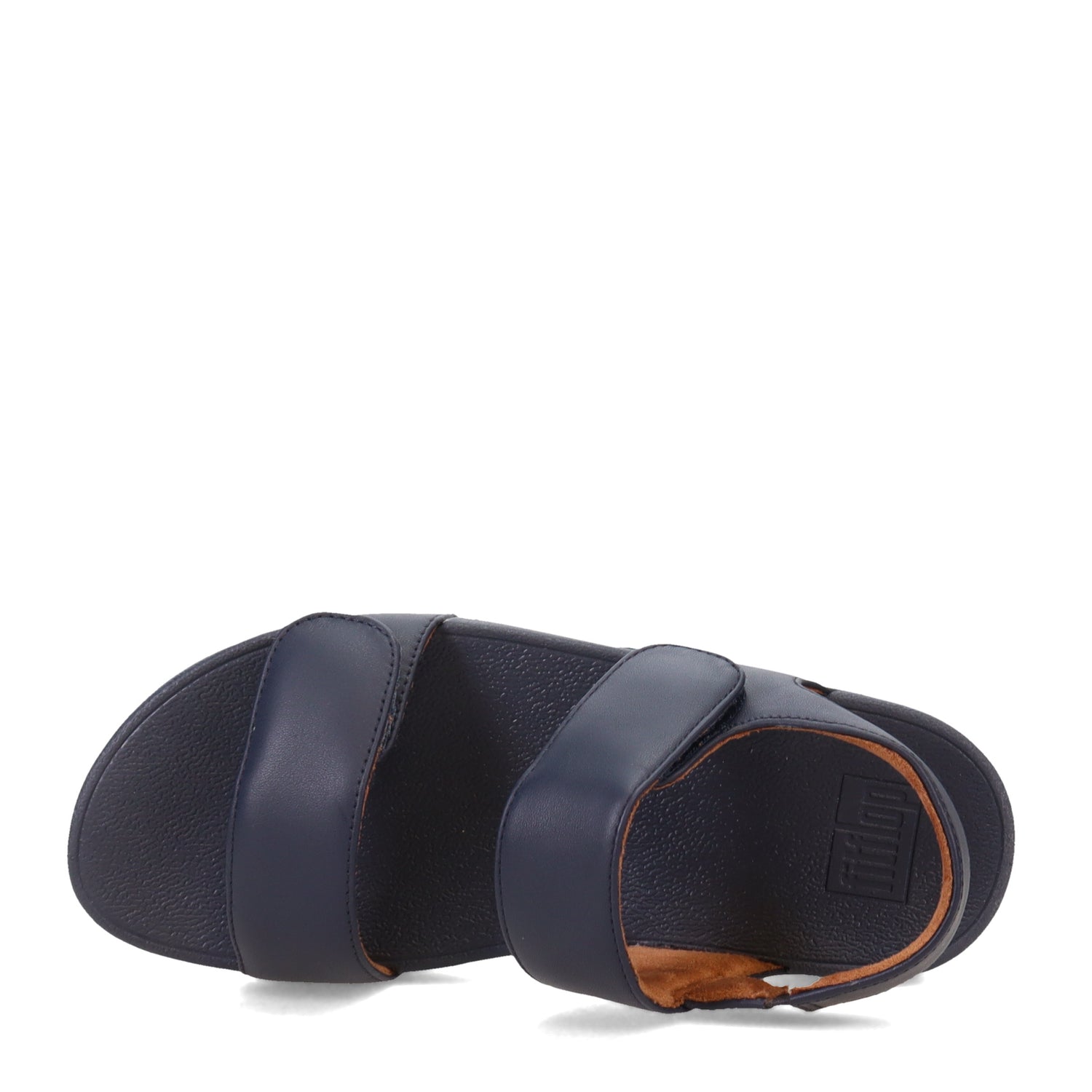 Peltz Shoes  Women's FitFlop Lulu Adjustable Strap Sandal Navy FV8-399