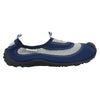 Peltz Shoes  Boy's Cudas Flatwater Slip-On Water Shoe - Little Kid NAVY GREY FWTJ08