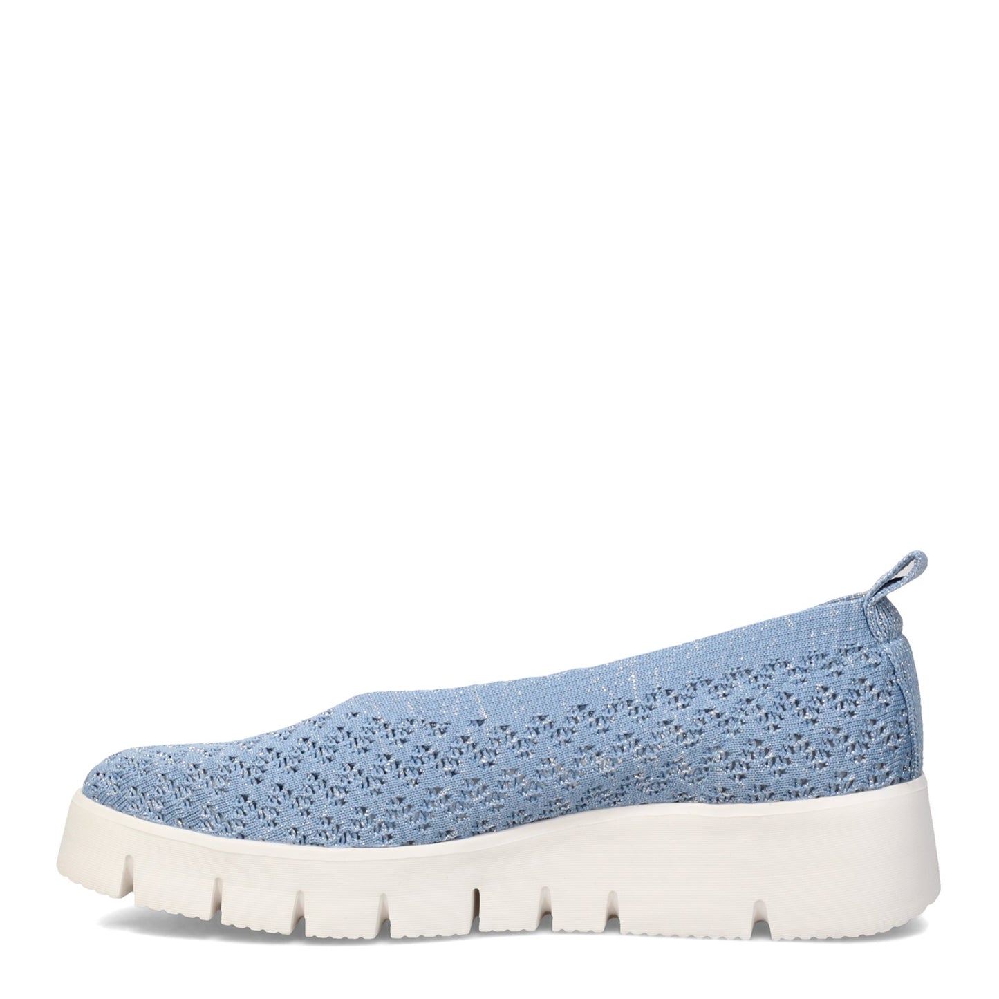 Peltz Shoes  Women's Bernie Mev FX Peony Slip-On BLUE FX PEONY BLUE