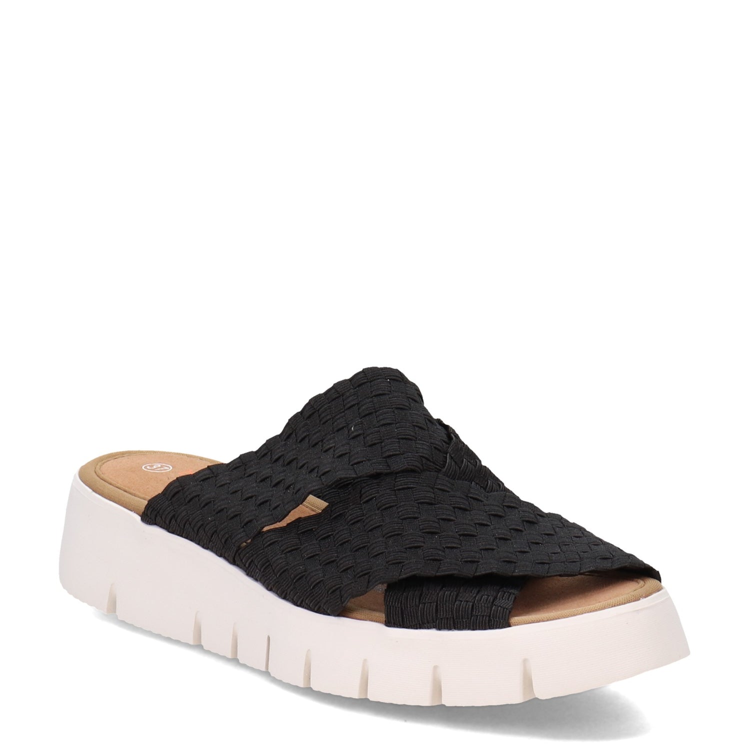 Peltz Shoes  Women's Bernie Mev Fx Thelma Sandal BLACK FXTHELMA-BLACK