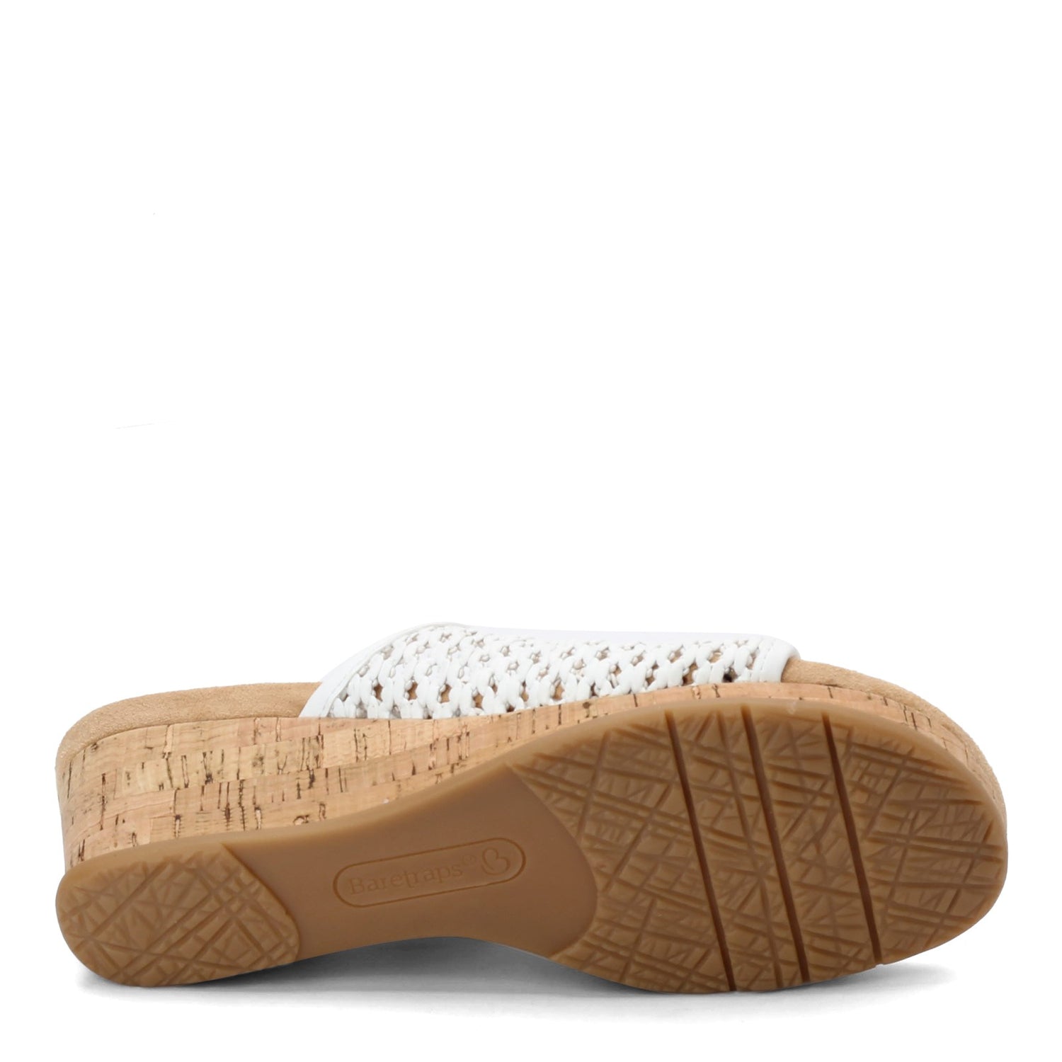 Peltz Shoes  Women's Baretraps Flossey Sandal WHITE FLOSSEY WHITE