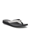 Peltz Shoes  Women's Cobian Fiesta Skinny Bounce Flip Flop WHITE FSB13-WHITE