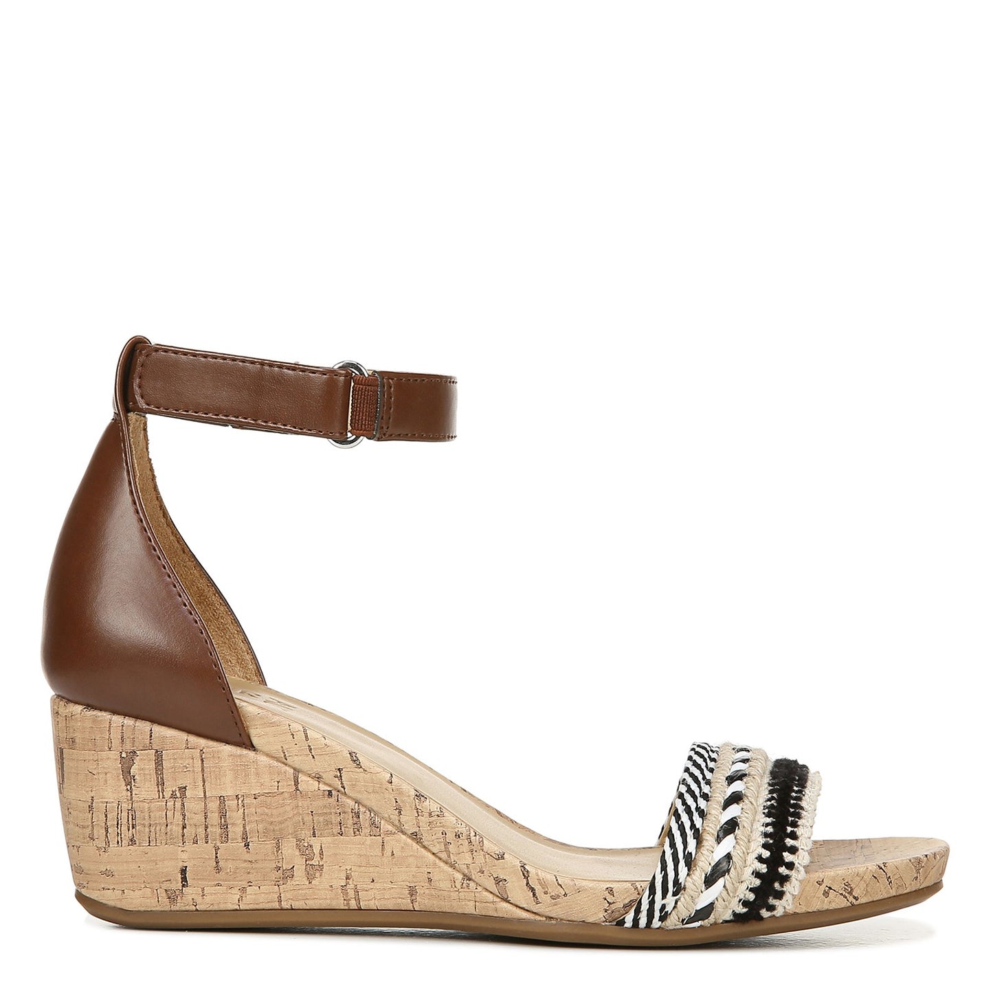 Peltz Shoes  Women's Naturalizer Areda Sandal DARK BROWN G1779M2202