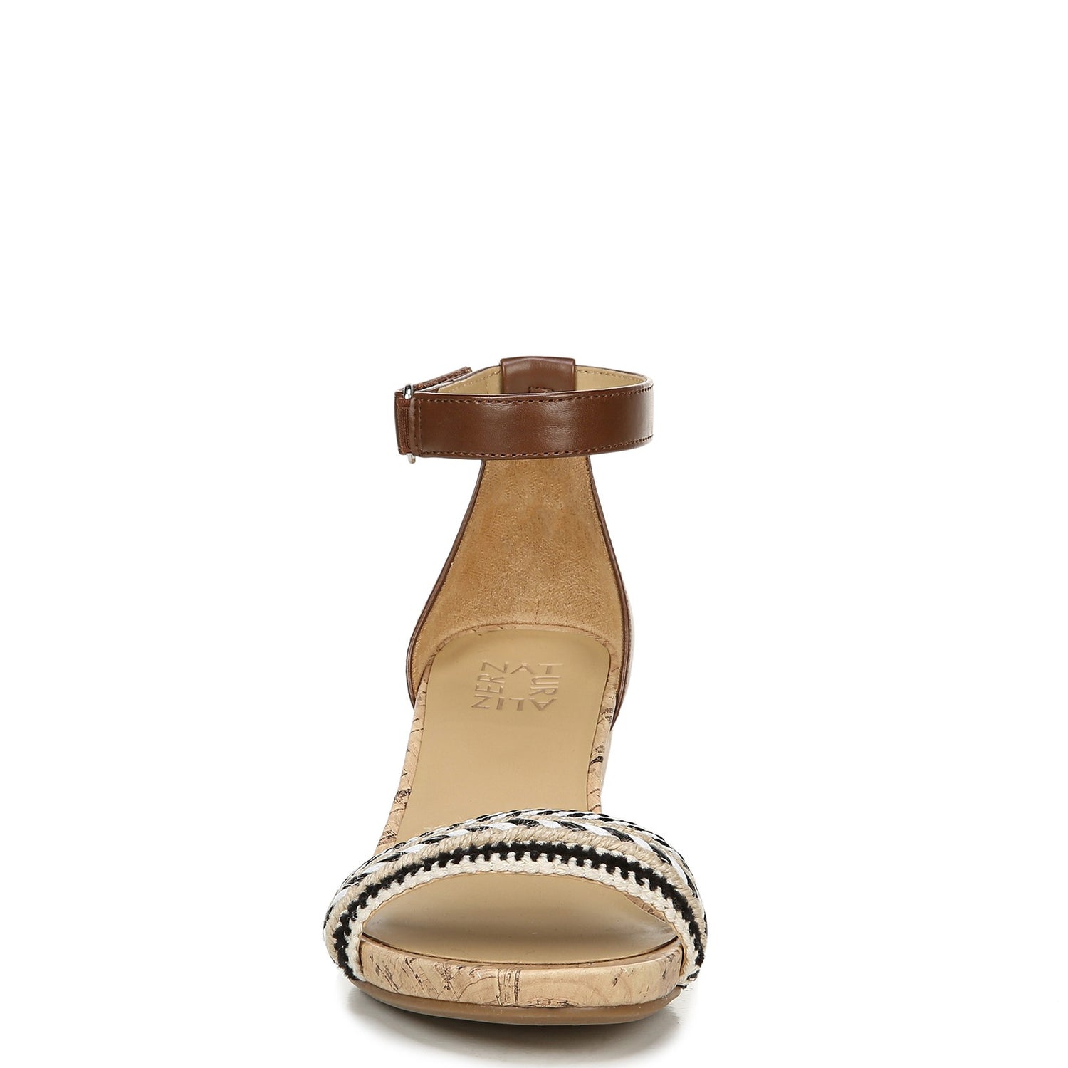 Peltz Shoes  Women's Naturalizer Areda Sandal DARK BROWN G1779M2202